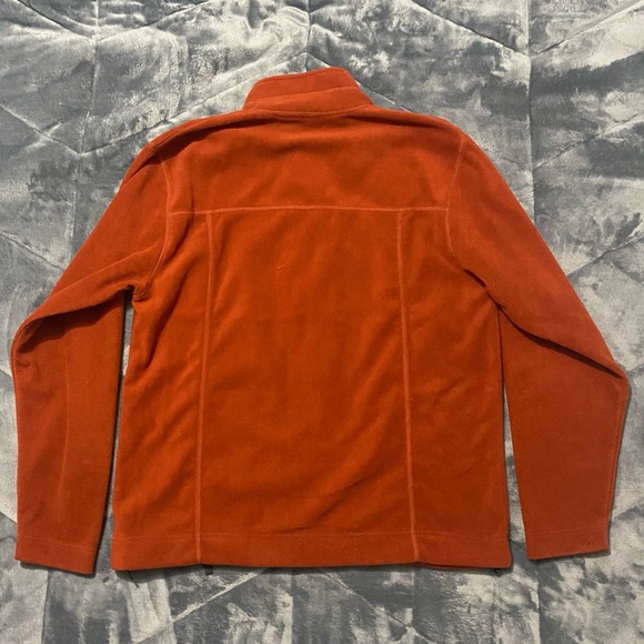 harley davidson orange fleece zip up jacket - Picture 2 of 3